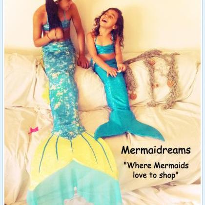 Aqua Mermaid Tail. A Piece Of Art Handmade By..