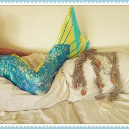 Aqua Mermaid Tail. A Piece Of Art Handmade By..